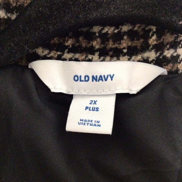NWT Old Navy blazer jacket women 2X plaid - Picture 5 of 9